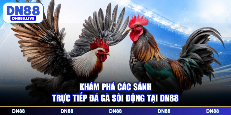 Khám phá các sảnh trực tiếp đá gà sôi động tại DN88